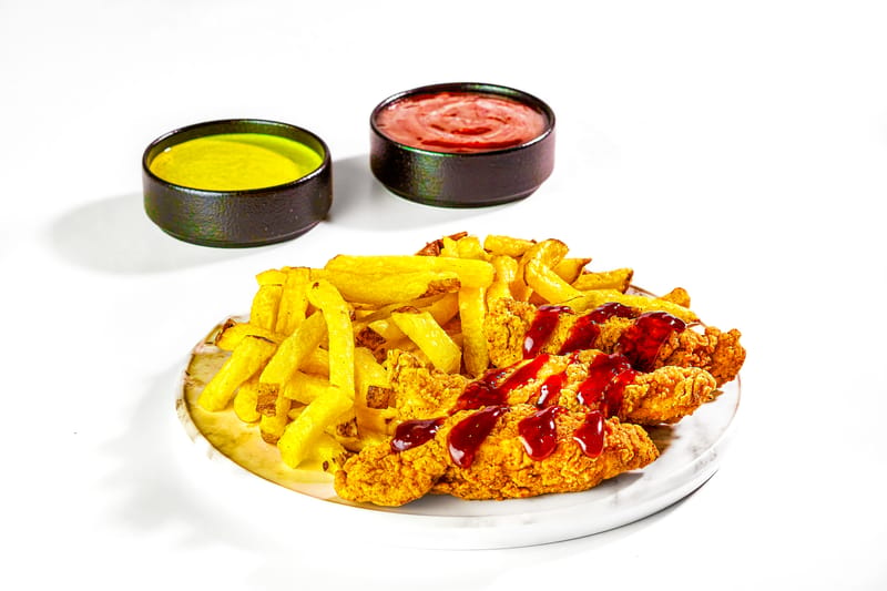 3-piece chicken tenders with dipping sauce
