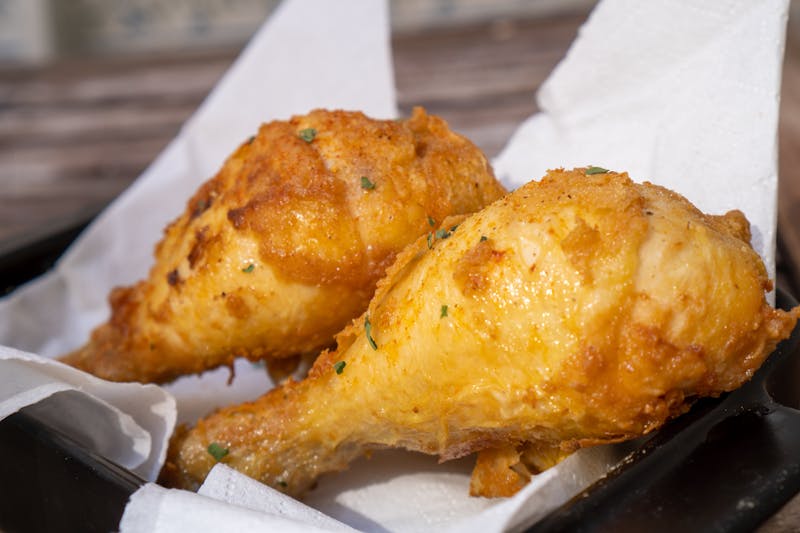 Seasoned Waffle Fries crispy golden